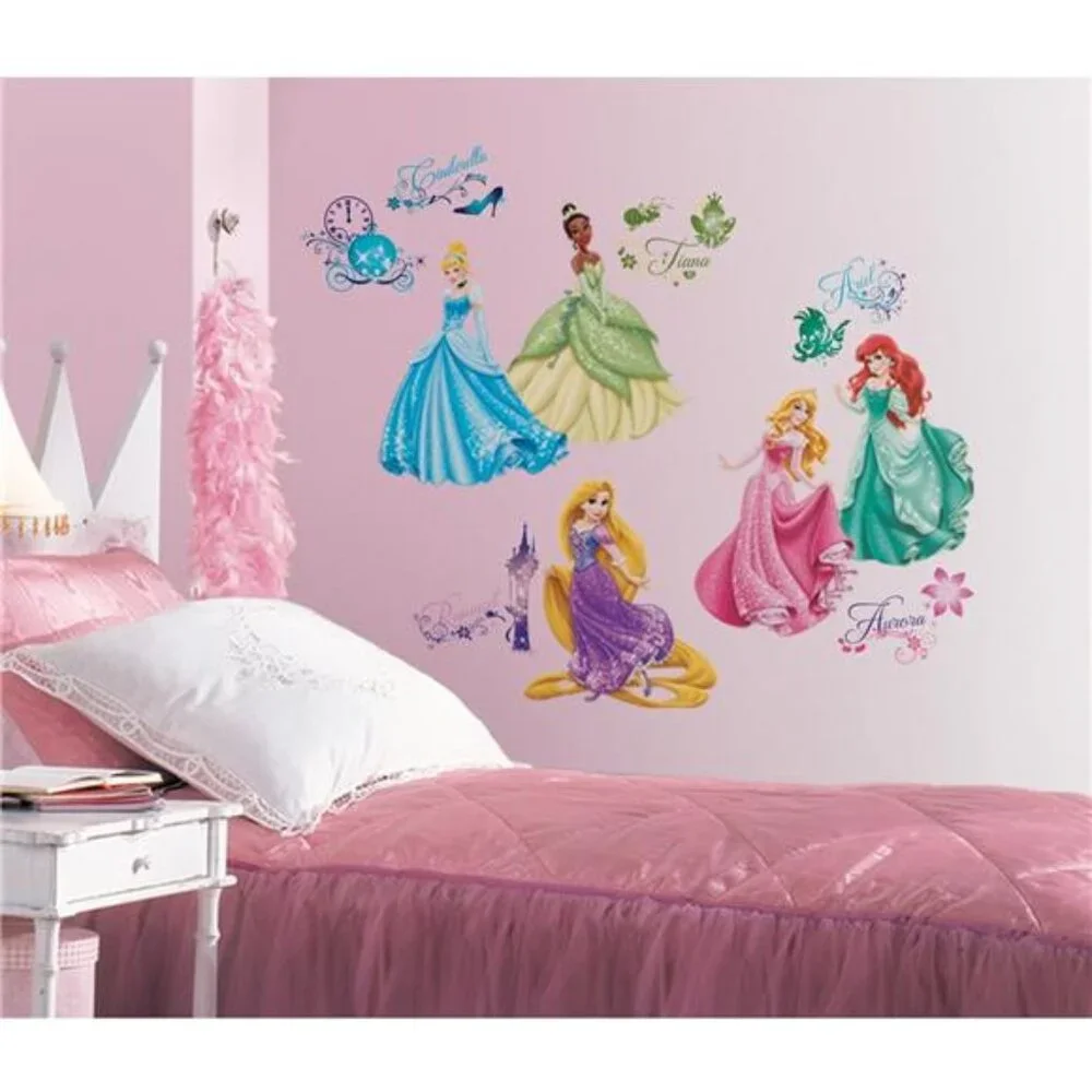 Princess Peel Stick Wall Decals Kids Room Nursery Removable Wall Stickers Girls